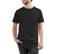 Backprinted Naruto Half sleeve Black Tshirt - Black, M
