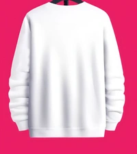 Men Marvel Logo Printed White Full Sleeve Sweatshirt  - White, M