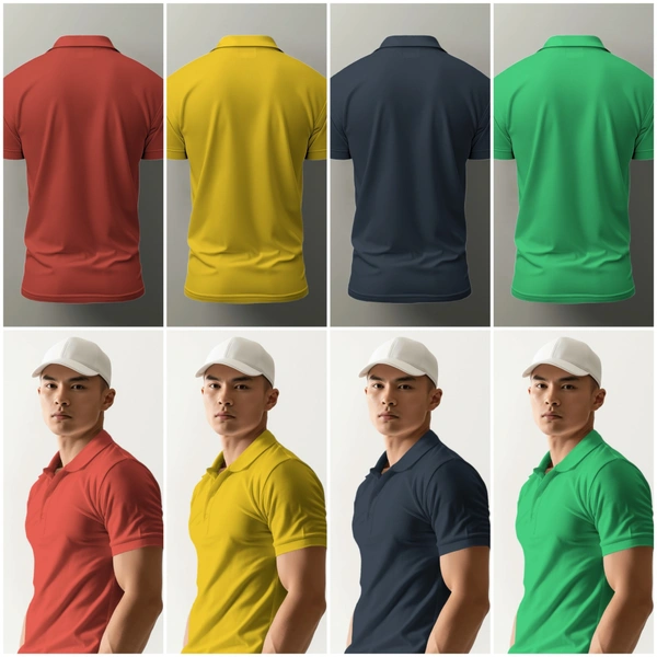 Polo t-shirt , multicolour polo t-shirt  - M, Red
