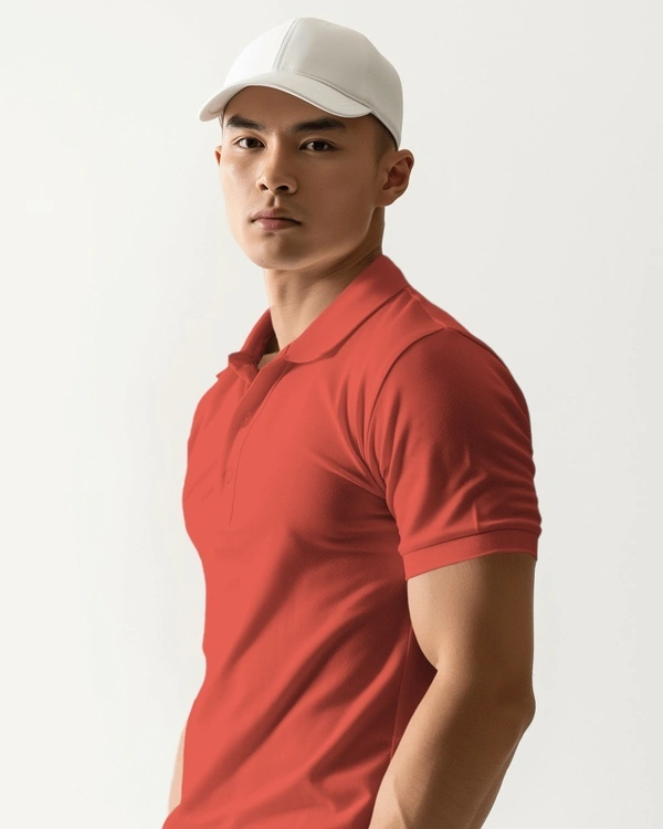 Polo t-shirt , multicolour polo t-shirt  - M, Red