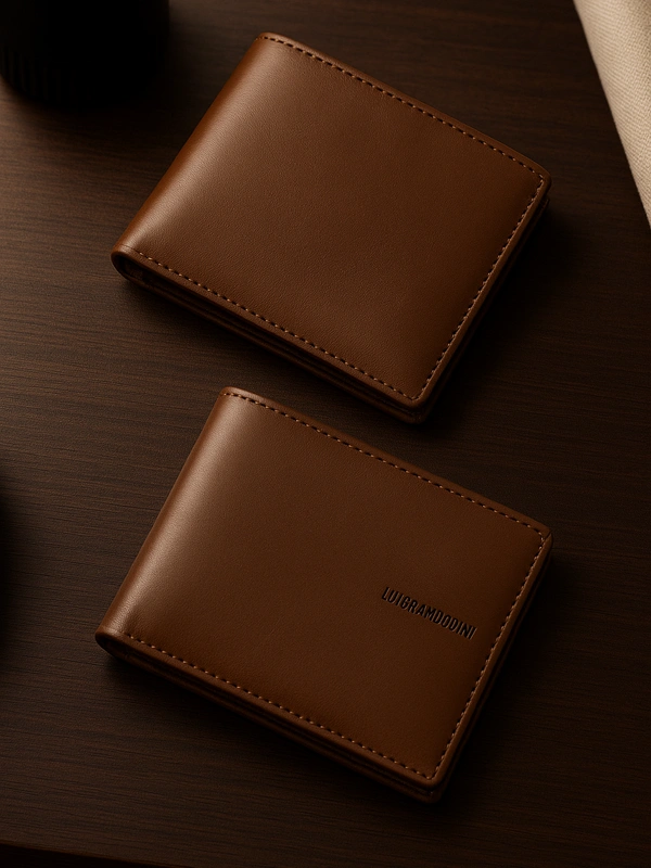 Pure Leather wallet  - One, Rusty Nail