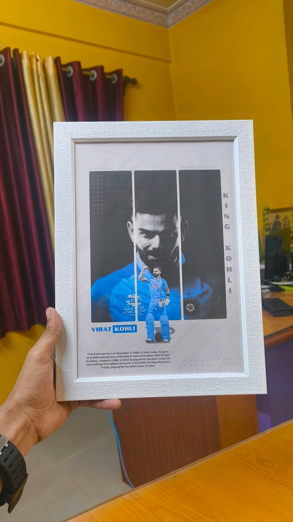 Customised Photo Frame A4 Size Frame . - Black