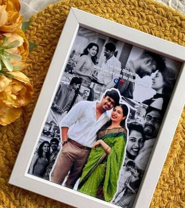 Customised Photo Frame A4 Size Frame . - Black