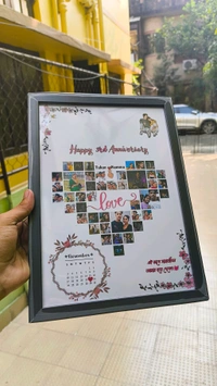 Customised Photo Frame A4 Size Frame . - Black