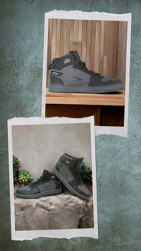High-top Sneakers Shoes For Travel And Home  - Black, IND 7
