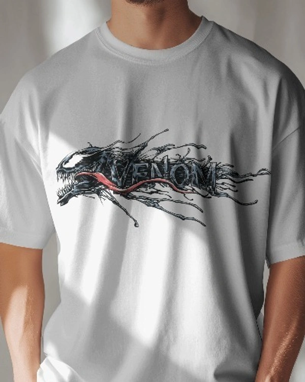 Venom typography front printed tshirt 