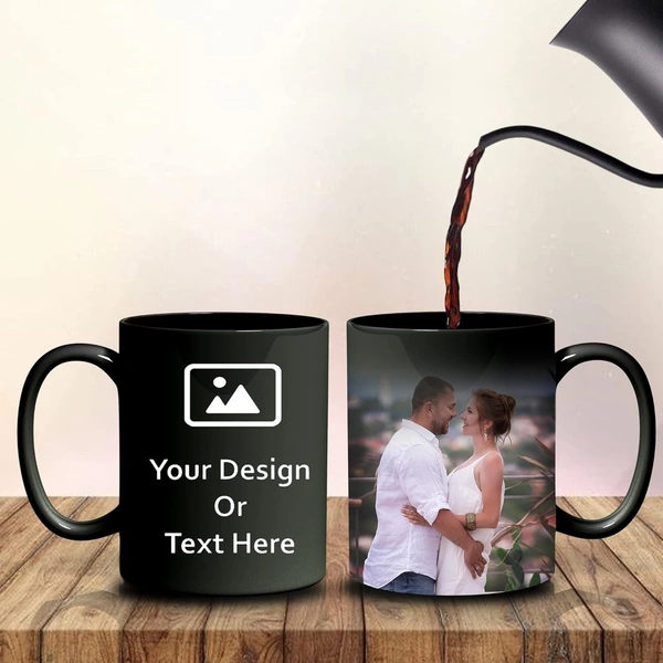 Magic Mug , Color changing Magic Mug - 400 ML, Black