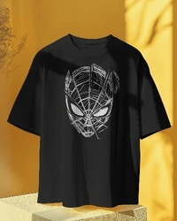 Spiderman Front printed drop shoulder tshirt - Oversized XL, Red