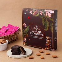Loyka Almond Florentine Box - 12 pcs | Premium Chocolate Gift Hamper | Choco & Nut Dryfruit Delicacy | Caramalised Almonds coated with Dark Choco | Any-time snack