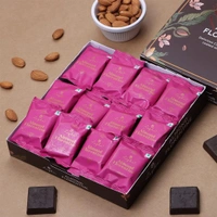 Loyka Almond Florentine Box - 12 pcs | Premium Chocolate Gift Hamper | Choco & Nut Dryfruit Delicacy | Caramalised Almonds coated with Dark Choco | Any-time snack