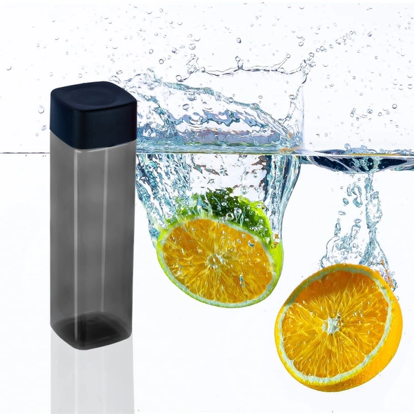 1000ml Square Shape Plastic Water Bottle With Square Cap(Pack Of 3 )