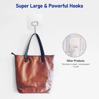 10079 Heavy Duty Waterproof and Rustproof Wall Hooks Multipurpose (5pcs Set) Upto 10KG - 5pcs