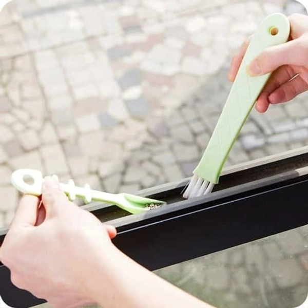 2 in 1 Fish Bone Window Cleaning Brush