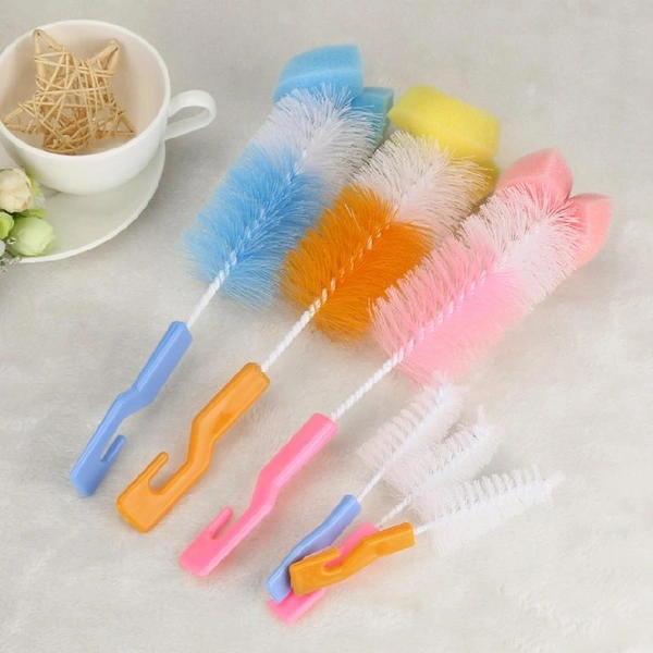 2 Pcs Bottle Cleaning Brush (Random Color)