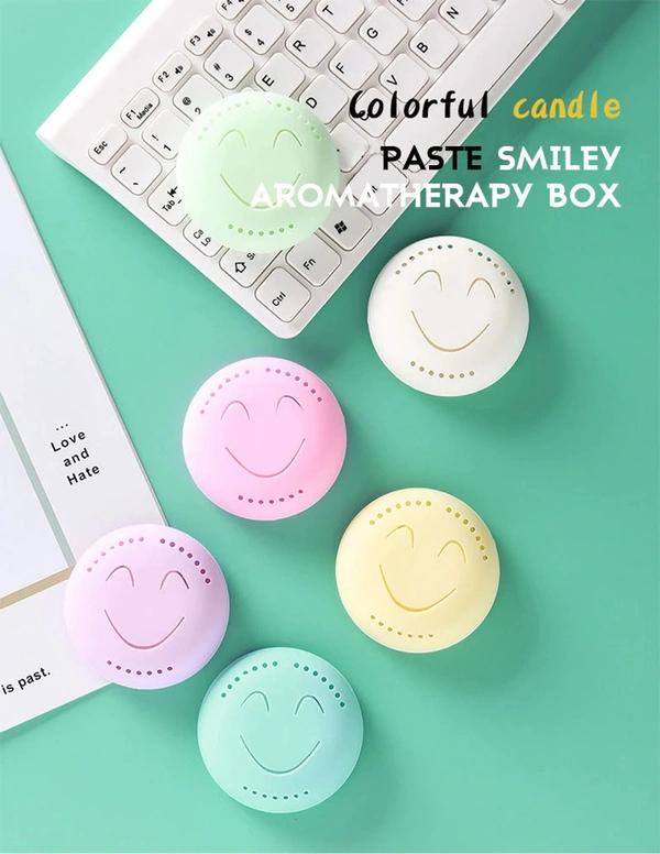 2 Pcs Cute Smiley Air Freshener (Random Colors)