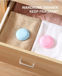 2 Pcs Cute Smiley Air Freshener (Random Colors)