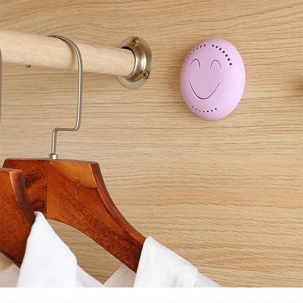 2 Pcs Cute Smiley Air Freshener (Random Colors)