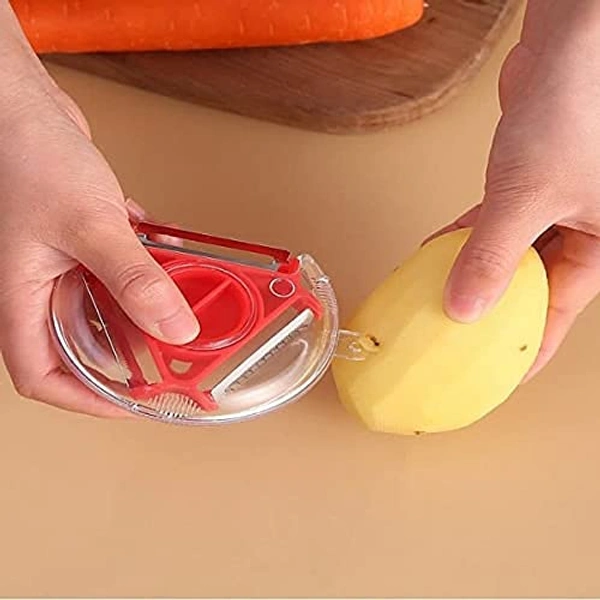3 in 1 Peeler with 3 Blades,   Multi Functional Vegetable  and amp; Fruits Peeler