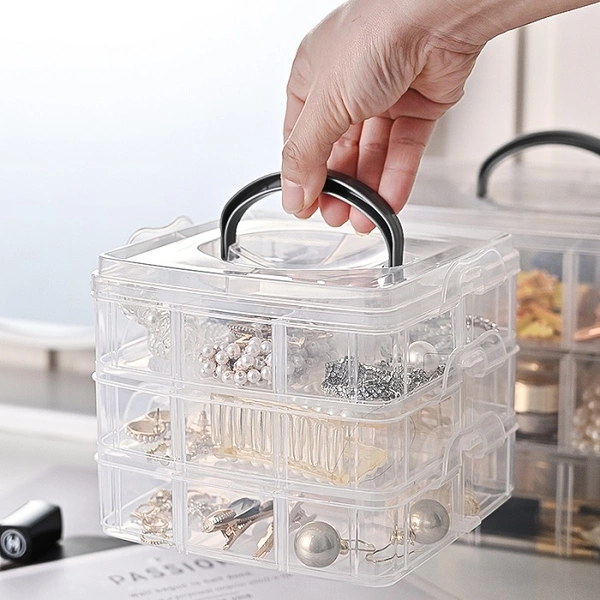 3 Layer 30 Grid Storage Box (Random Color)