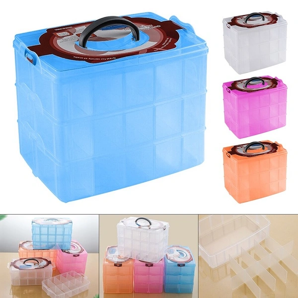 3 Layer 30 Grid Storage Box (Random Color)