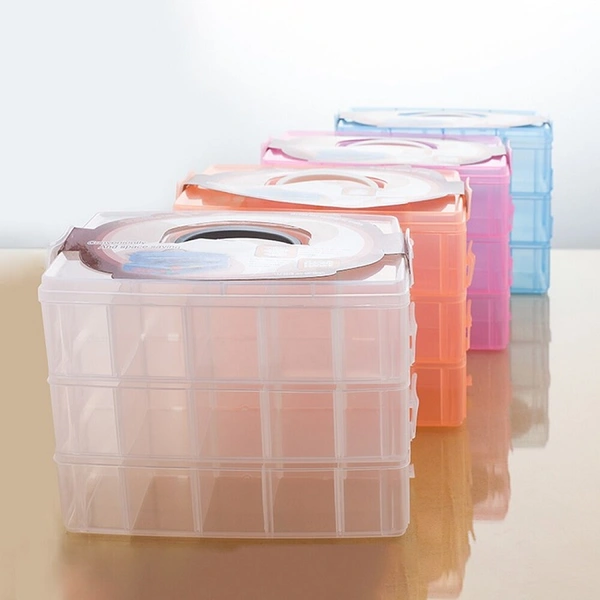 3 Layer 30 Grid Storage Box (Random Color)