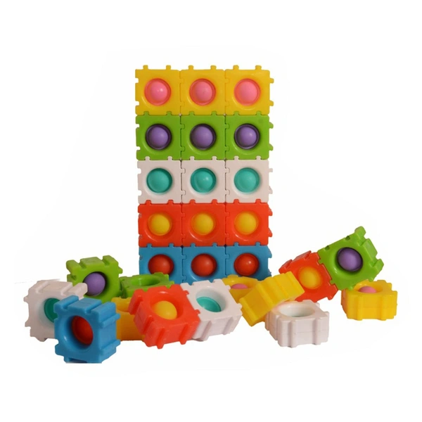 30 Pcs Puzzle Pop It Toys for Kids, Autism Sensory Toy