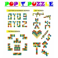 30 Pcs Puzzle Pop It Toys for Kids, Autism Sensory Toy