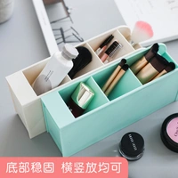 4 Grid Desktop Pen Cum Cosmetic Holder (Random Color)
