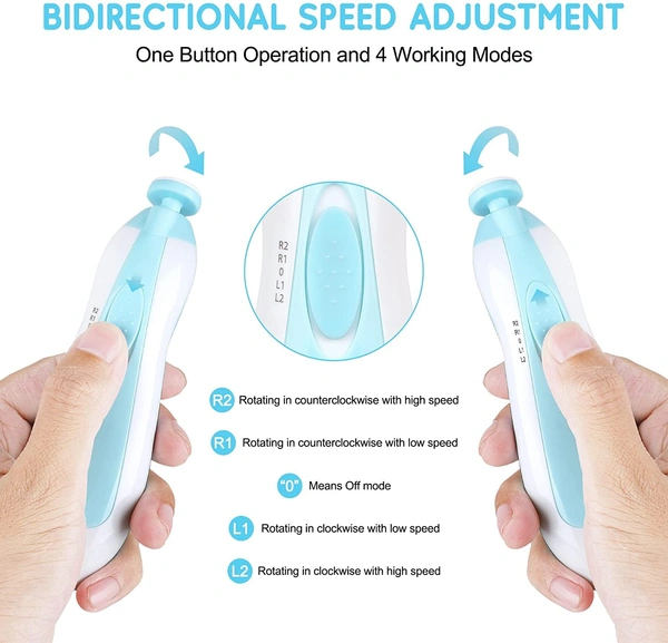 Baby Nail Trimmer Electric Safe Baby Nail Clippers, Manicure Set