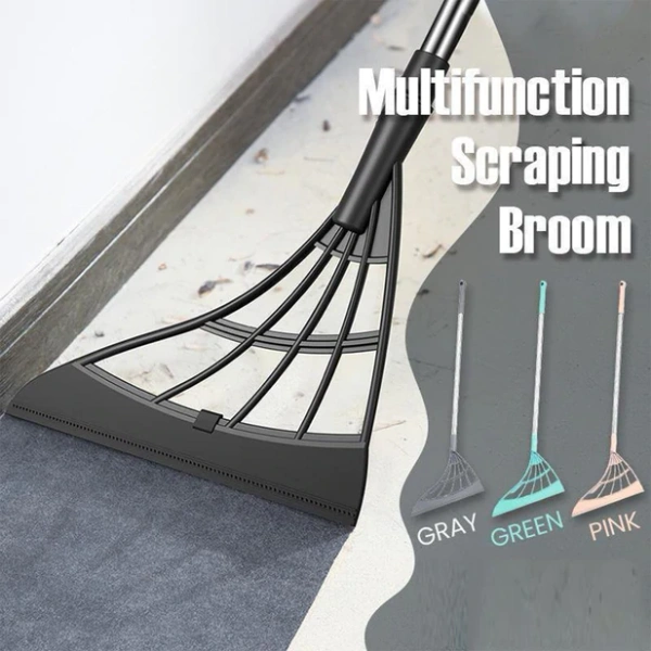 BKH0525 Durable Eco-friendly Broom With Scraper