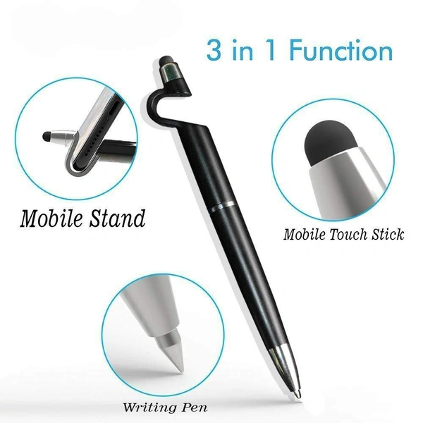 BKH1594 3 in 1 Stylus Pen with Mobile Stand(set of 3pcs)