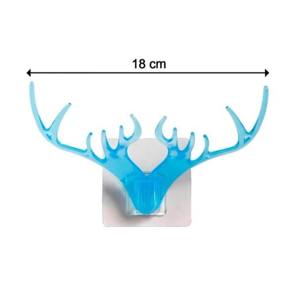 BKH1725 Deer Head Wall Hook with Night Glow