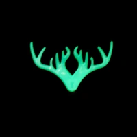 BKH1725 Deer Head Wall Hook with Night Glow
