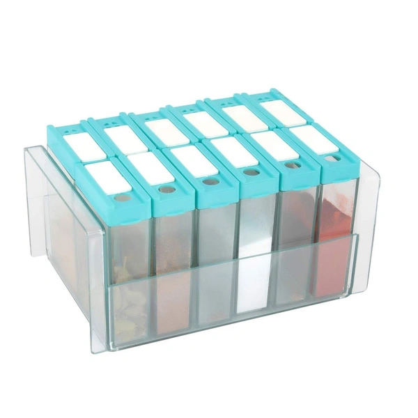 BKH2407 Plastic Spice Jars Crystal Box 12pcs set