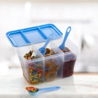 BKH2625 3 Section Square Storage Container 750ml