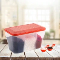 BKH2625 3 Section Square Storage Container 750ml