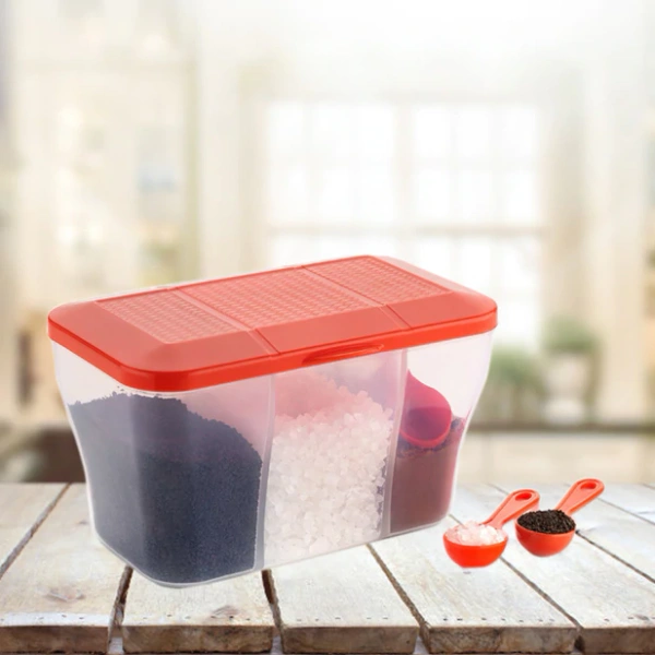 BKH2625 3 Section Square Storage Container 750ml