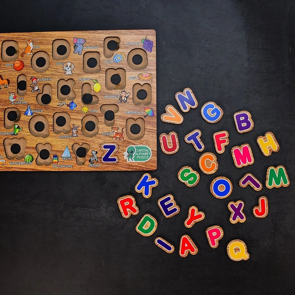 BKH3495 Wooden Capital Alphabets Letters