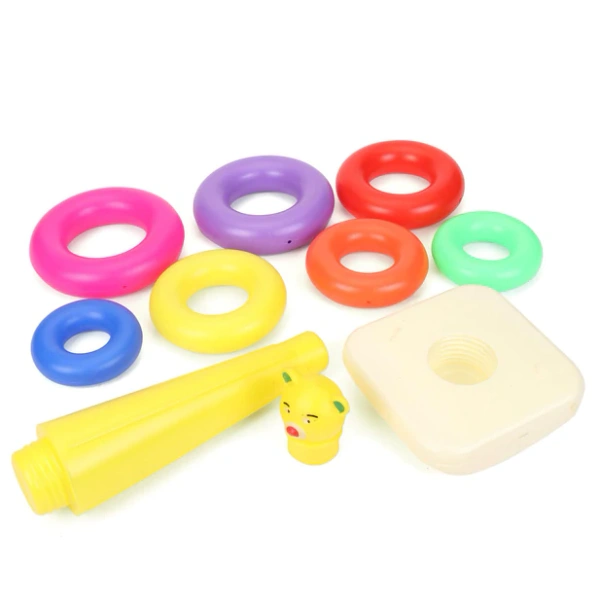 BKH8016 Plastic Baby Kids Teddy Stacking Ring Jumbo