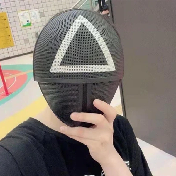 BKH8044  Game Cosplay Triangle Mask Squid