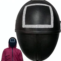 BKH8045  Game Cosplay Mask Square Squid