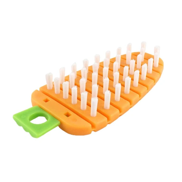 Carrot Shape Vegetable BPA Free Vegetable Scrubber Non‑Toxic Fruit Brush