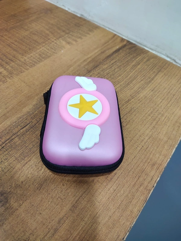 Cartoon Rectangle Headphone Case (Random Print)