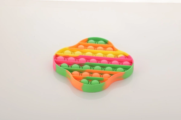 Curved Square POPit Fidget Toy with Night Glow Effect