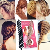 Fish Bone Hair Braiding French Braid Tool Roller Magic Twist Styling Bun Maker2