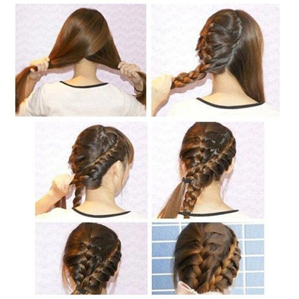 Fish Bone Hair Braiding French Braid Tool Roller Magic Twist Styling Bun Maker2
