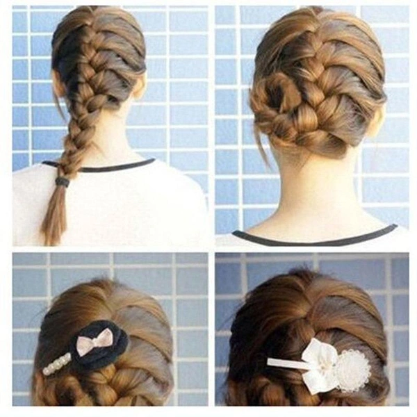 Fish Bone Hair Braiding French Braid Tool Roller Magic Twist Styling Bun Maker2