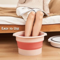 Folding Tub, with Hanging Hole Silicone Multi-Purpose Portable Collapsible