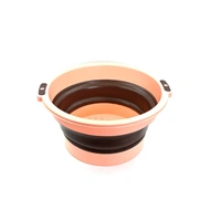 Folding Tub, with Hanging Hole Silicone Multi-Purpose Portable Collapsible