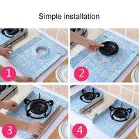 Gas Stove Proctectors Foil Heat -Resistance Mat set of 2pc